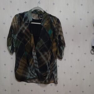 Women's Multicolor Patterned Top